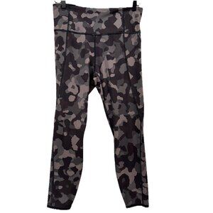 Athleta Lightning Camo 7/8 Leggings-Gray‎ Camo-Medium